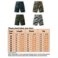 thumbnail image 3 of Frontwalk Mens Short Pants Camouflage Cargo Shorts Mid Waist Mini Trousers Men's Soft Bottoms With Pockets Grey 40, 3 of 3