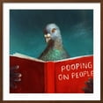 thumbnail image 2 of Art.com Pooping on People Art Print by Lucia Heffernan, Brown Frame Wall Art, 29" x 29", 2 of 5