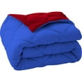 thumbnail image 7 of D.N.G. BEDDINGS 5 Piece Luxury Reversible Diamond Pattern Comforter Set Premium Super Soft, All Season 800 TC, 100% Egyptian Cotton King/California King Size Red-Royal Blue Color, 7 of 7