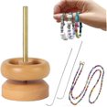 thumbnail image 1 of spinner à Perles pour Fabrication de Bijoux Bol en Bois diy Support de spinner, 1 of 5