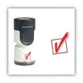 thumbnail image 2 of Consolidated Stamp Pre-inked Round Stamp, Check Mark, 5/8" Dia, Red, 2 of 3