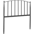 thumbnail image 2 of Bowery Hill Queen Metal Spindle Headboard/Footboard Set in Black, 2 of 12