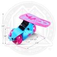 thumbnail image 6 of Madd Gear Light-Up Rollers - Pink/Teal, 6 of 9