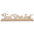 thumbnail image 1 of UPGRATOR 1 Set Find Your Table Wedding Sign Light Brown Rustic Wood for Guests, 1 of 7