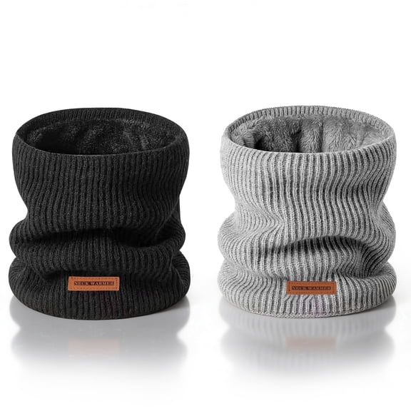 LAPTOM MAX  2 Pack Winter Neck Gaiters, Face Mask and Neck Warmer for Men and Women