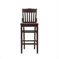 thumbnail image 4 of Linon Jasper Wood Commercial Grade Set of Two Barstools in Brown, 4 of 14