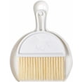 thumbnail image 1 of Mini dustpan and brush set plastic for dust collector in white, 1 of 4