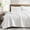 Arctic White-Oversized Queen, variant on Basil Green Twin 3-Piece All Season Quilt Bedding Set
