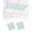 Blue White Light-Blue3, variant on Fluorescent Light Covers for Ceiling Lights 1 Piece, Brown Striped Magnetic Classroom Light Covers 4x2 Feet, Modern Thin Line Vertical Stripes Fluorescent Ceiling Filters for Office Classroom