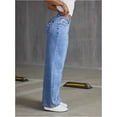 thumbnail image 4 of ZANKLEY Women Bowknot Embroidery Y2k Jeans Straight Leg Boyfriend Denim Pants, 4 of 12