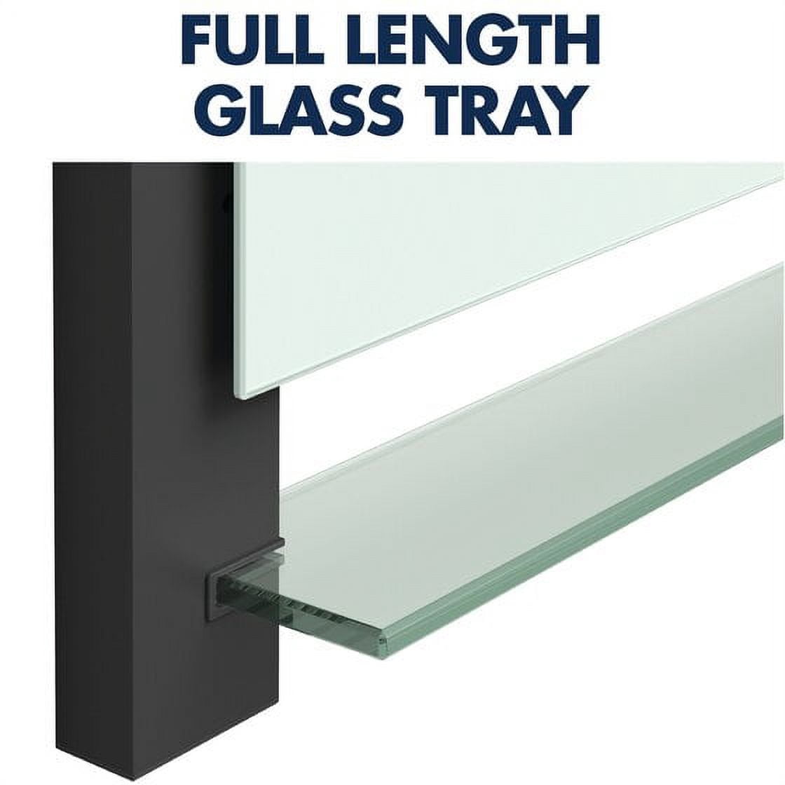 Quartet Glass Whiteboard, Magnetic Dry Erase White Board, 39" x 22", Wide Format