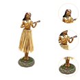 thumbnail image 6 of Almencla Hawaiian Girl Playing Ukulele Figurine Home Decoration Decorative Car Dashboard Ornament for Wall Shelf Decor Multifunctional, 6 of 8