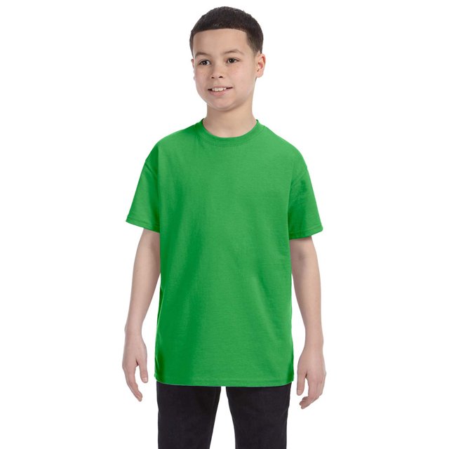 Hanes 54500 Youth Tagless T-Shirt - Shamrock Green - X-Large