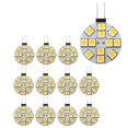 thumbnail image 3 of 12PCS G4 Lights LED Bulbs Side Pin Base Round G4 5050 12SMD LED RV Light Home Light, Warm White, 3 of 5