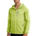 thumbnail image 2 of RKSTN Mens Jacket Sun Protection Hooded Shirt Solid Color Long Sleeve Drawstring Zip up Breathable Daily Commuting Sports Shirts with Pockets, 2 of 9