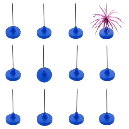Soft Plastic Creature Lure Storage Peg System 12 Pack Adhesive Urchin Bait Fixing Base Vertical Stand Anti Bleeding Tackle Box Organizer for Craw Shrimp Fishing Baits