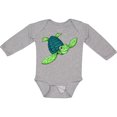 thumbnail image 3 of Inktastic Sea Turtle with swirls Boys or Girls Long Sleeve Baby Bodysuit, 3 of 5