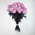 thumbnail image 3 of Atelier B Art Studio 20x20 Black Modern Framed Museum Art Print Titled - BOUQUET OF ROSES, 3 of 5