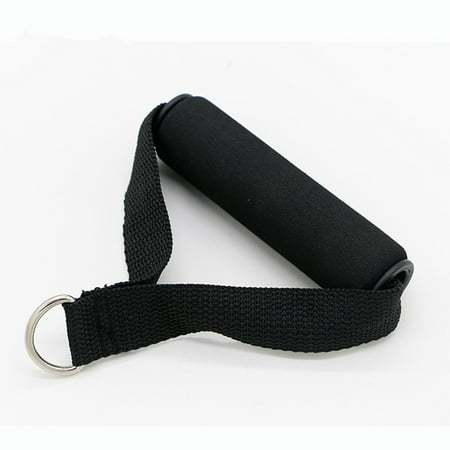 - Popular D-ring Spring Pull Rope Cable Bar Elastic String Foam Handle Fitness Equipment