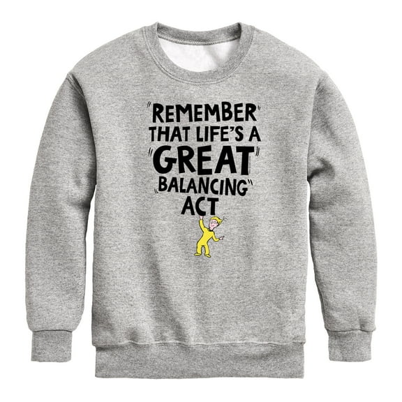 Dr. Seuss - Life Great Balancing Act - Toddler And Youth Crewneck Fleece Sweatshirt