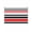 Red, variant on Turquoise Black Stripe Sun Shade Sail 12'x16' Rectangle Outdoor Shade Canopy, Modern Abstract Coarse Striped Porch Shades Outdoor Sun Blocking Screen, Sunshade Cloth Covers for Patio/Deck/Garden