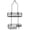 Black, variant on Bath Bliss Ultimate Adhesive Shower Caddy in Chrome