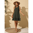 thumbnail image 6 of Anyshow Women's Ruffle Hem Dresses Summer Casual Loose Sleeveless Beach Tank Sundress 2025, 6 of 9