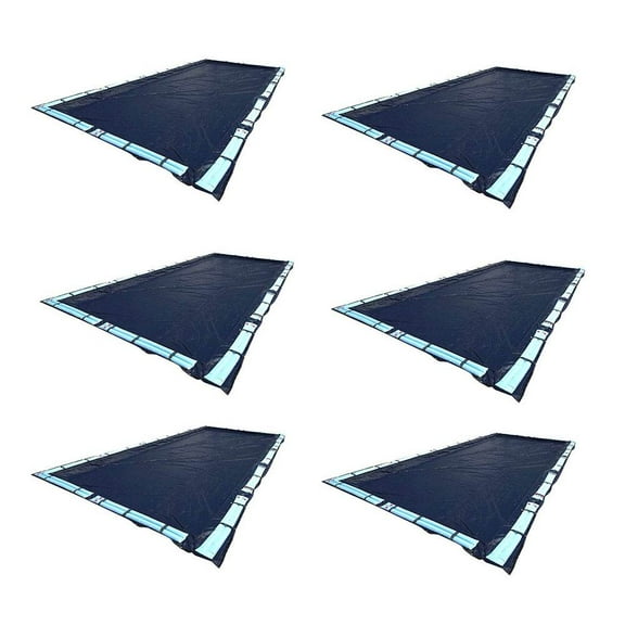 Swimline 16'x32' Blue Winter Rectangular InGround Swimming Pool Cover (6 Pack)