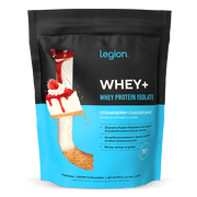 Legion Athletics Whey+ Whey Protein Isolate Powder, Chocolate Hazelnut, 22g Protein, 30 Servings, Naturally Sweetened, No Added Sugar
