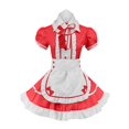 thumbnail image 2 of Puntoco Disfraz De Juego Para Mujer, Disfraz De Sirvienta, Vestido De Princesa, Rojo, L,Regalos Para Mujer Joven, 2 of 6