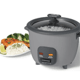 thumbnail image 2 of 10-Cup Rice Cooker with Ceramic Coating - PFAS-Free - Clear Glass Lid- Grey, 2 of 5
