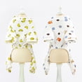 thumbnail image 5 of Pijamas cálidos para perros pequeños, ropa para perros y gatos, mono para cachorros, abrigo para perros, chihuahuas, pomerania, ropa estampada, camisa, 5 of 5