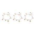 thumbnail image 1 of Qarigey Tobillera elegante brazalete de trébol con campanas accesorio de moda colgantes colgantes pulseras de tobillo para niñas mujeres Type1 NO1, 1 of 6