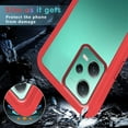 thumbnail image 5 of Compatible with Redmi Note 12 5G Case for Women Men, Shockproof Xiaomi Redmi Note 12 5G Protective Case Clear Phone Case Support Wireless Charging Cases (Red), 5 of 14