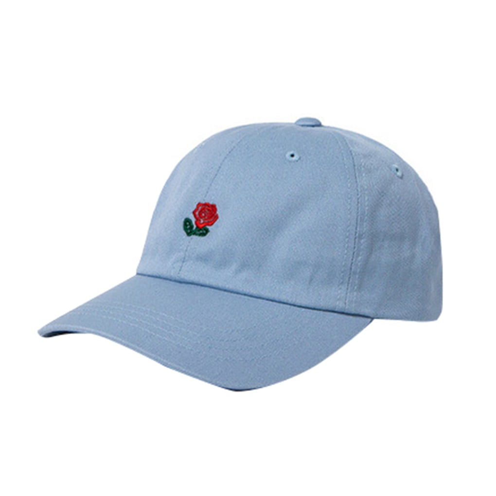 Men Women Floral Rose Embroidered Dad 