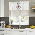 thumbnail image 5 of Groundhog Day Valances for Windows, Decorative Rod Pocket Window Valance Curtains, Red Bow Knot Spring Short Curtain Drapes for Kitchen/Bathroom/Living Room, 2 Panels, 42" W x 18" L, 5 of 8
