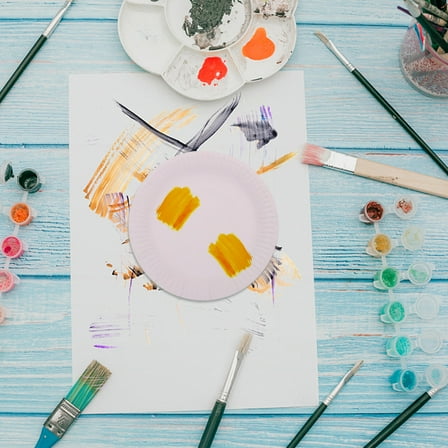 KONTONTY Everyday Paper Plates 50Pack for Home Use