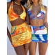 thumbnail image 2 of Vestido femenino Sunloudy, estampado geométrico con cuello en V sin mangas de una pieza con cuello halter para mujer Sunloudy  S M L XL, 2 of 4