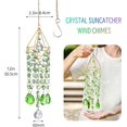 thumbnail image 2 of Crystal Suncatcher, Crystal Sun Catcher Indoor Window Rainbow Maker Suncatcher for Window Hanging Glass Wind Chimes Home Garden Decor (Green), 2 of 13