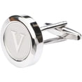 thumbnail image 3 of Men's Classic Stainless Steel Initials Cufflinks 26 Initials Cufflinks Business Wedding Shirts A-Z, Men's Shirts Personalized Initials A-Z, Classic Initials, 3 of 6
