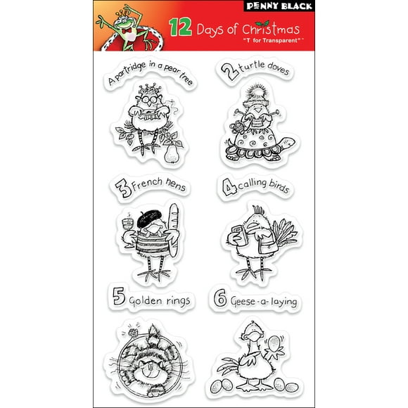 Penny Black Clear Stamps 5"X7"-12 Days Of Christmas