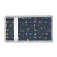 thumbnail image 2 of JIALIOU Nylon Trifold Card Wallet with ID Window Zipper Pocket for Men Women Teen Hand-drawn Construction Vehicles, 2 of 7