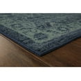 thumbnail image 4 of Maples Rugs Georgina Traditional Vintage Navy Green Washable Hallway Runner Rug, 2' x 6', 4 of 7
