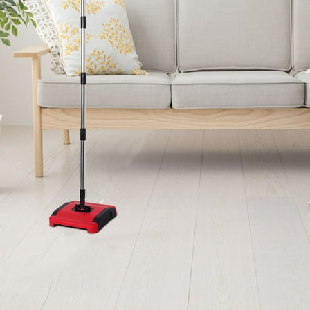 OUNONA Raindrops 1 Set Handheld Carpet Sweeper Manual Vacuum with Rotating Brush Rolls for Pet Hair and Dust Removal