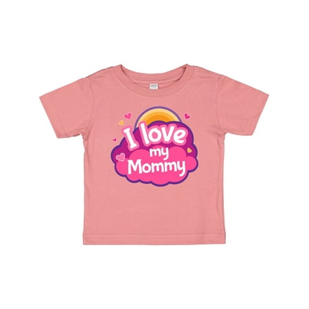 

Inktastic I Love My Mommy Girls Girls Baby T-Shirt