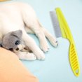 thumbnail image 4 of Peine Antipulgas Para Mascotas Gato Perro Piojos Peine para pulgas Herramienta de aseo multifuncional Suministros para mascotas (Amarillo L), 4 of 8
