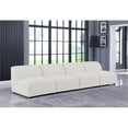 thumbnail image 3 of Meridian Furniture Miramar Crème Durable Lin Texturé Sofa Modulaire, 3 of 9