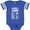 Football Blue and White, variant on Inktastic Level 1 Human Boys or Girls Baby Bodysuit