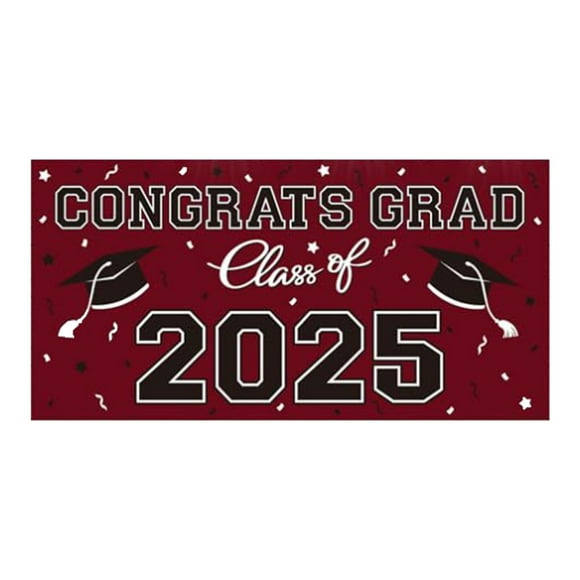 SHAGUOZHOU Practical Graduation Background Cloth | Portable And Easy To Suitable For Various Scenarios Every New Year Banner round Flag Beads for Jewelry Making round Flat Beads for Jewelry Making