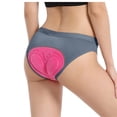 thumbnail image 2 of Women's 3D Thickened Silicone Cycling Briefs Lightweight Quick-Drying Support Comfort Athletic Underwear Size:S, 2 of 8
